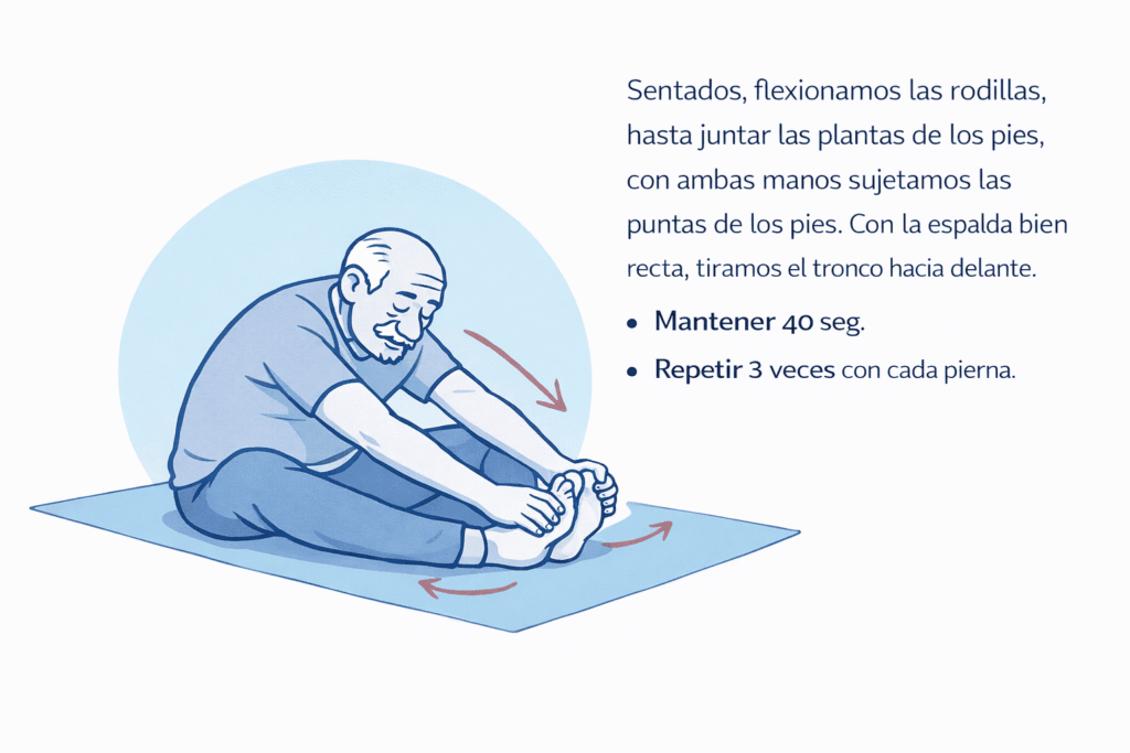 Ejercicios de pierna y abductores para personas mayores beneficiosos para la artrosis de cadera 